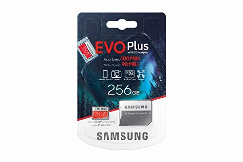 Samsung Evo Plus 256 Go Carte microSD avec Adaptateur