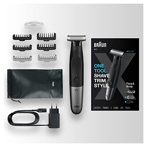 Braun Series XT5 Rasoir Électrique Rechargeable et Tondeuse Hybride Homme