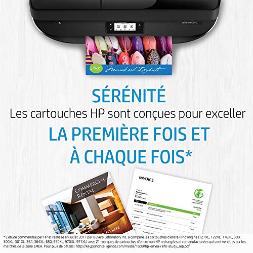 HP 302 Pack de 2 Cartouches d'Encre Noire et Trois Couleurs Authentiques (X4D37AE)