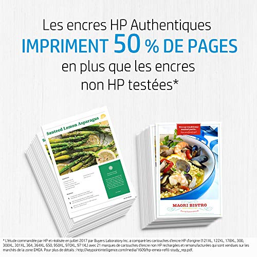 HP 302 Pack de 2 Cartouches d'Encre Noire et Trois Couleurs Authentiques (X4D37AE)