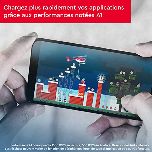 SanDisk Carte Mémoire microSDHC Ultra 32 Go + Adaptateur SD. Vitesse de Lecture Allant jusqu'à 120MB/S, Classe 10, U1, homologuée A1