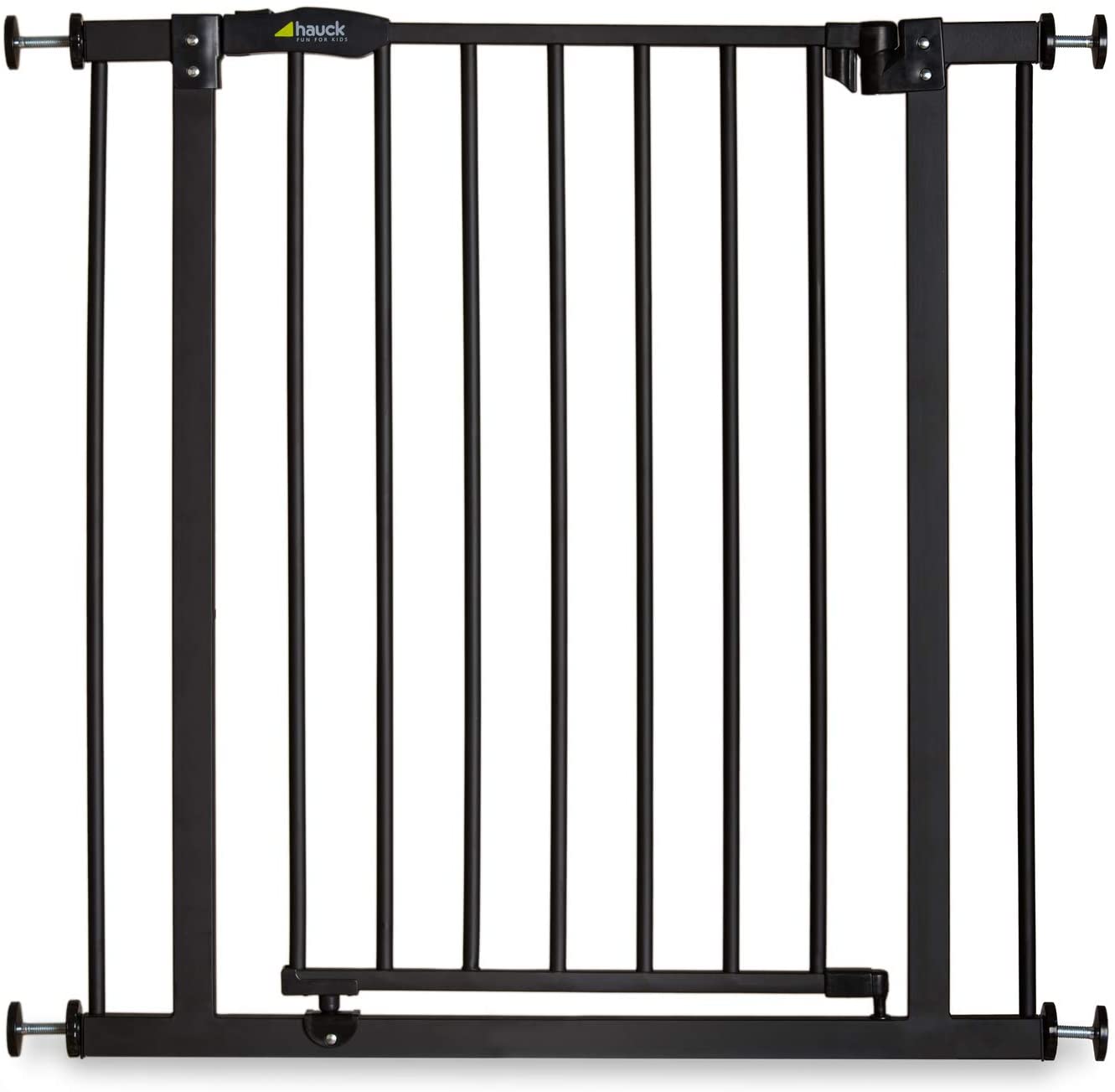 Hauck Barrière de Sécurité pour Enfants Close N Stop incl. Extension de 9 cm / de 84 à 89 cm / Sans Percage / Métal / noir