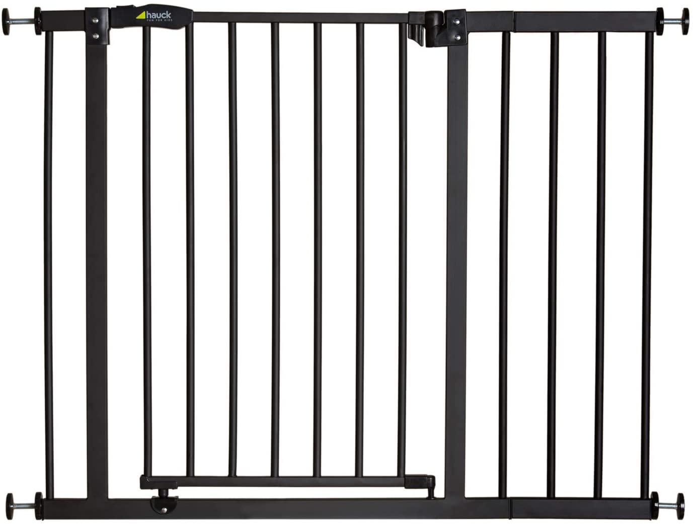 Hauck Barrière de Sécurité pour Enfants Close N Stop incl. Extension de 9 cm / de 84 à 89 cm / Sans Percage / Métal / noir