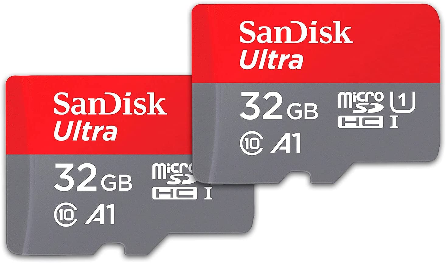 SanDisk Carte Mémoire microSDHC Ultra 32 Go + Adaptateur SD. Vitesse de Lecture Allant jusqu'à 120MB/S, Classe 10, U1, homologuée A1