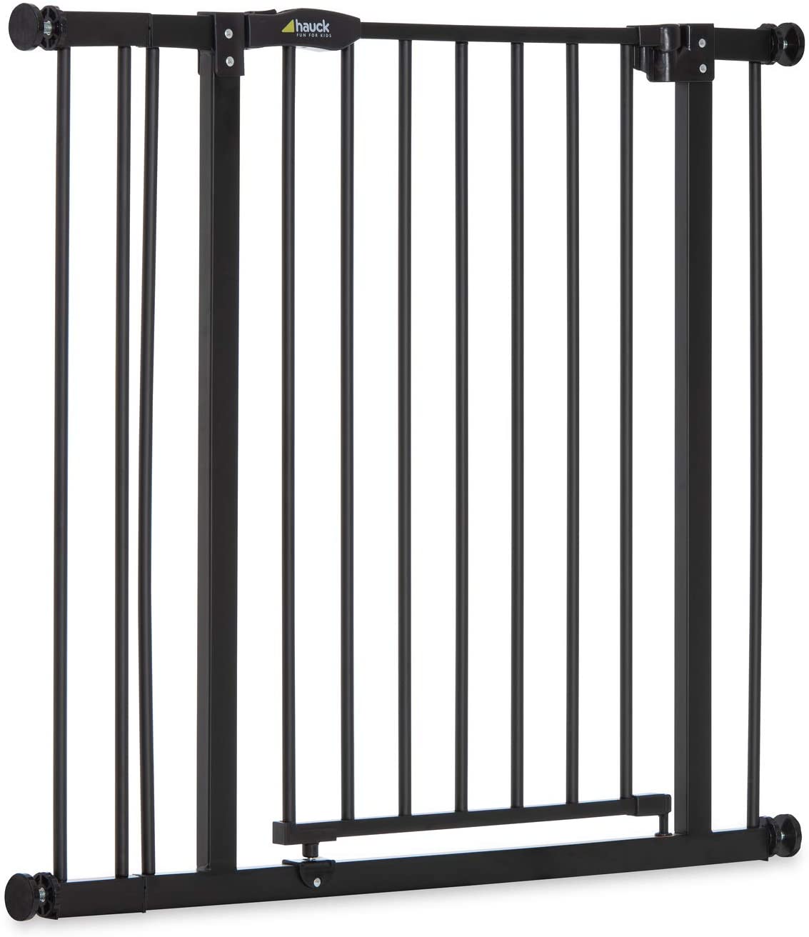 Hauck Barrière de Sécurité pour Enfants Close N Stop incl. Extension de 9 cm / de 84 à 89 cm / Sans Percage / Métal / noir