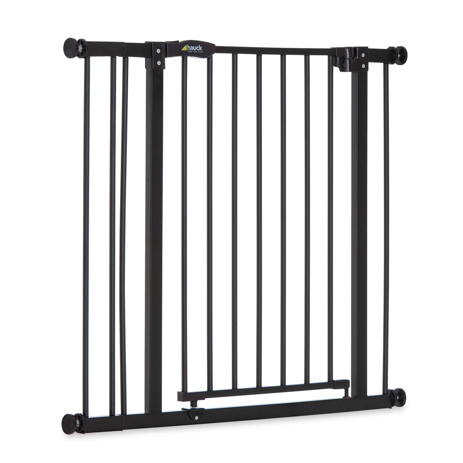 Hauck Barrière de Sécurité pour Enfants Close N Stop incl. Extension de 9 cm / de 84 à 89 cm / Sans Percage / Métal / noir