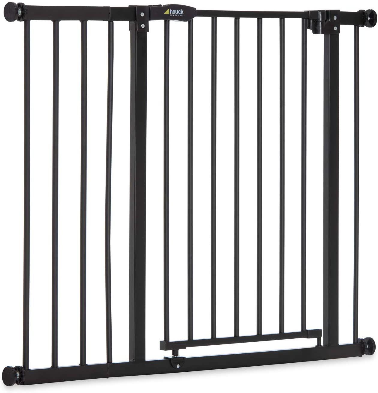 Hauck Barrière de Sécurité pour Enfants Close N Stop incl. Extension de 9 cm / de 84 à 89 cm / Sans Percage / Métal / noir