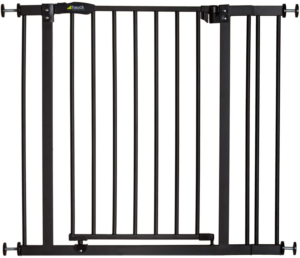 Hauck Barrière de Sécurité pour Enfants Close N Stop incl. Extension de 9 cm / de 84 à 89 cm / Sans Percage / Métal / noir