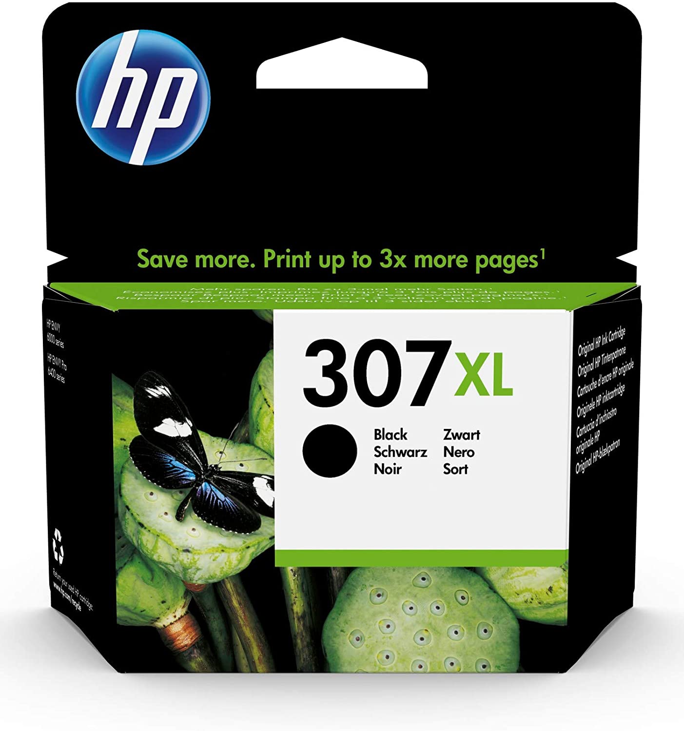 HP 305 Pack de 2 Cartouches d'Encre Noire et Trois Couleurs Authentiques (6ZD17AE)