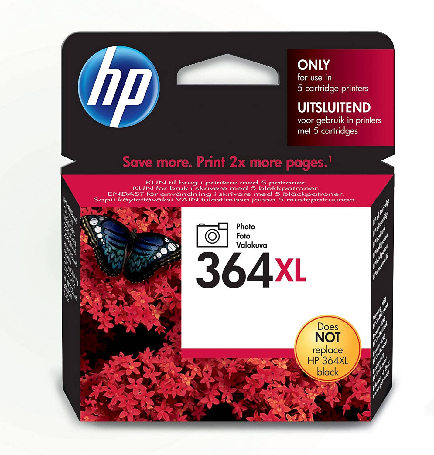 HP 364XL Cartouche d'Encre Cyan grande capacité Authentique (CB323EE)