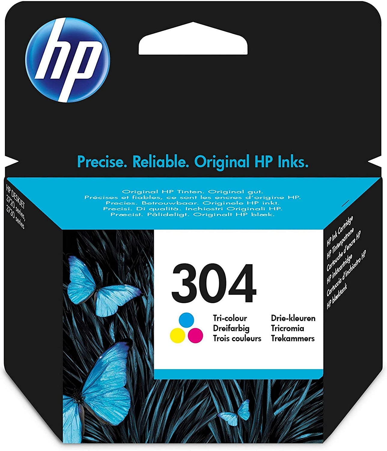 HP 304XL Cartouche d'Encre Noire grande capacité Authentique (N9K08AE) | L'emballage peut varier légèrement