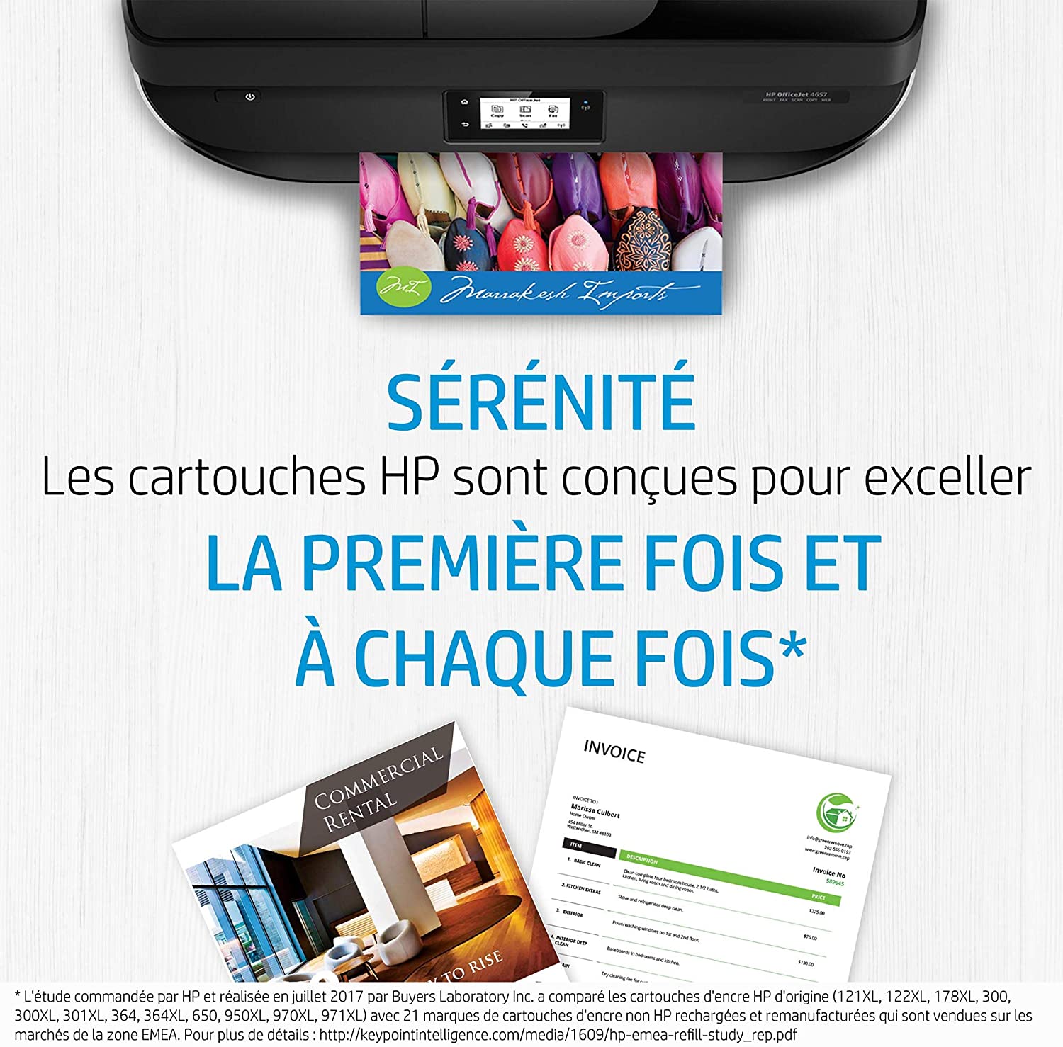 HP 301 Pack de 2 Cartouches d'Encre Noire et Trois Couleurs Authentiques (N9J72AE)