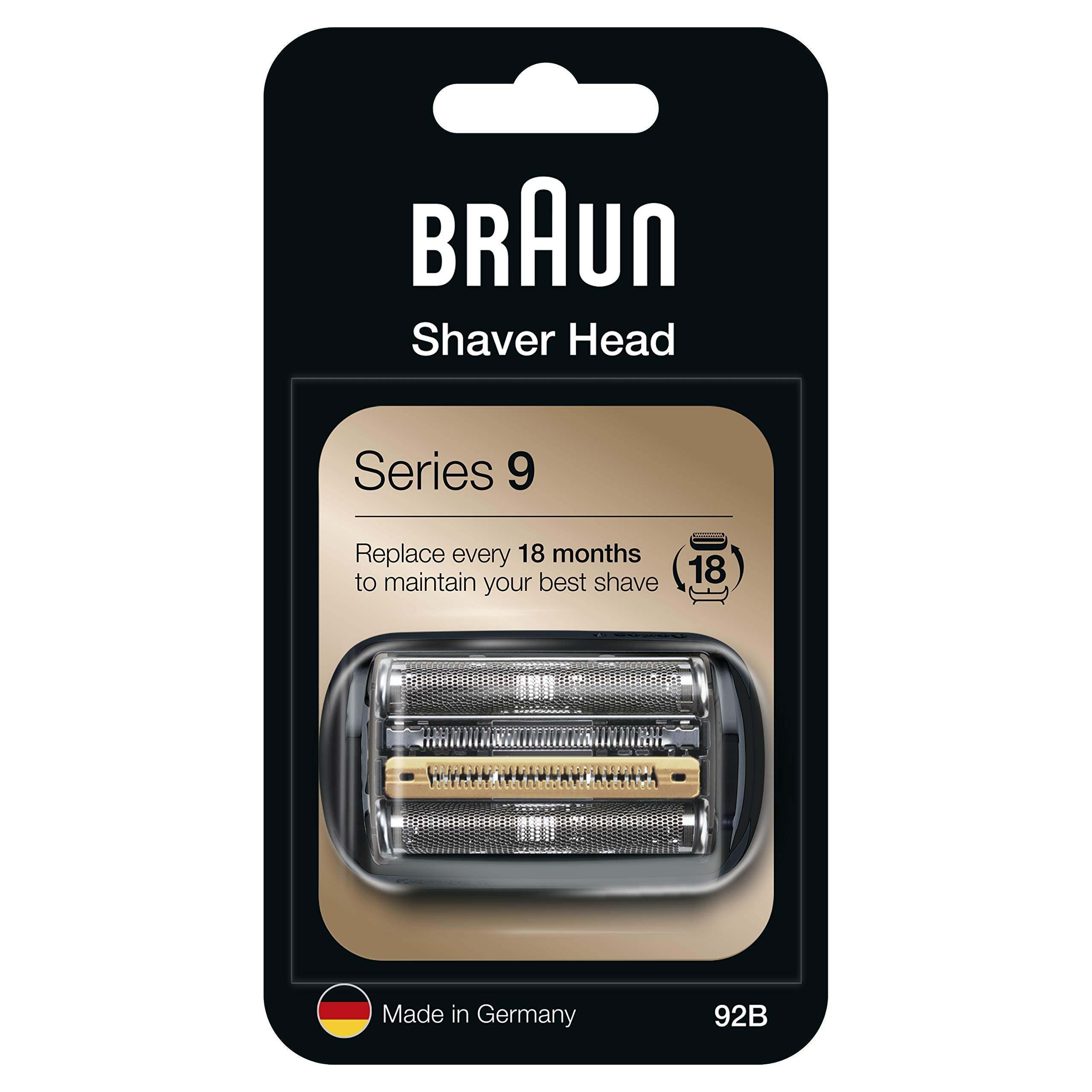 Braun Series 9 - Pièce De Rechange Pour Rasoir Électrique Noire, Compatible avec les rasoirs Series 92B