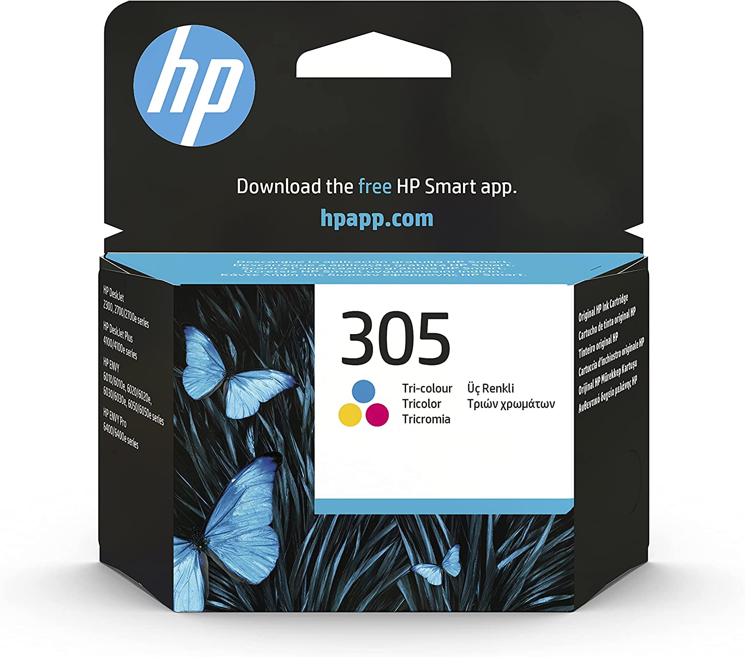 HP 305 Pack de 2 Cartouches d'Encre Noire et Trois Couleurs Authentiques (6ZD17AE)