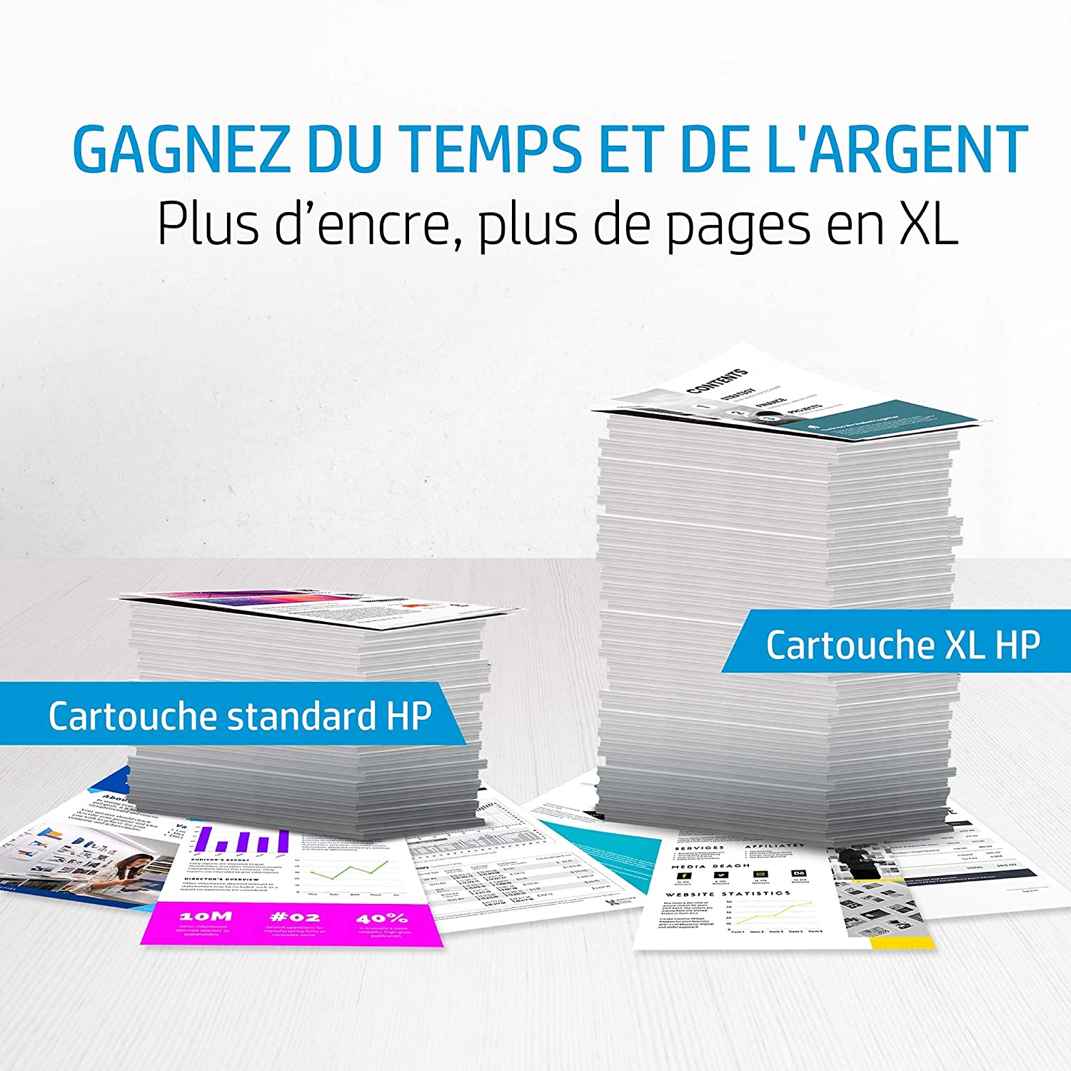 HP 304XL Cartouche d'Encre Noire grande capacité Authentique (N9K08AE) | L'emballage peut varier légèrement